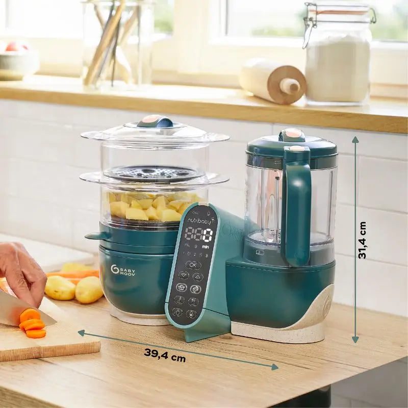 Babymoov Baby Multifunktionsroboter 6-in-1 Nutribaby(+) Opal Grün