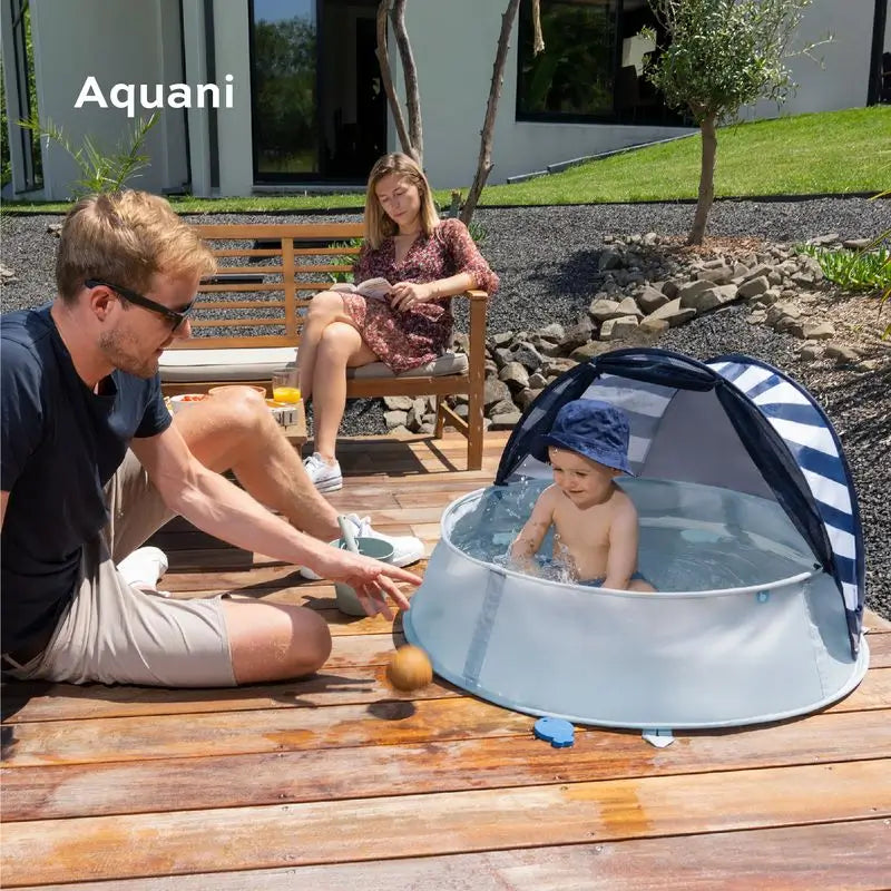 Babymoov Anti-UV UPF 50+ Spielplatz mit Mini-Pool Aquani Provence