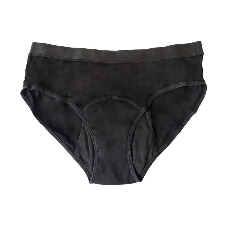 Bads Menstruationshöschen Schwarz mit Naht Größe XS