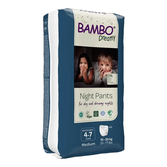 Bambo Nature Dreamy Night Windeln M (15-35Kg), 10 Stück