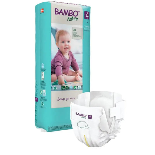 Bambo Nature Windeln Größe 4 (7-14 Kg), 48 Stück.