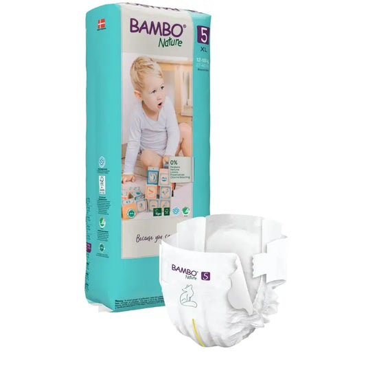 Bambo Nature Windeln Größe 5 (12-18 Kg), 44 Stück.