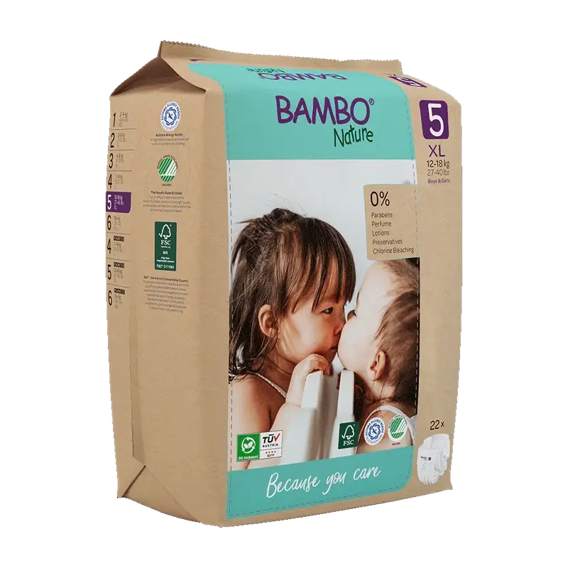 Bambo Nature Windeln Größe 5(12-18Kg), 22 Stück
