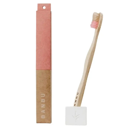Banbu Erwachsenen-Zahnbürste Medium Rosa