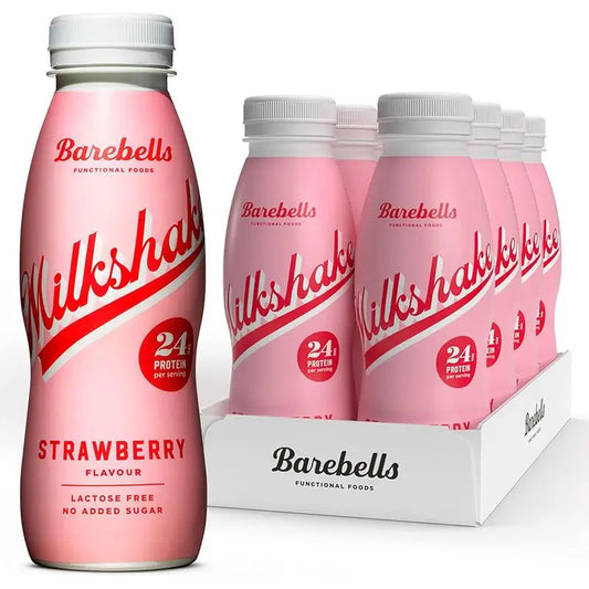 Barebells Erdbeer-Milchshake Pack, 8 Stück x330 ml