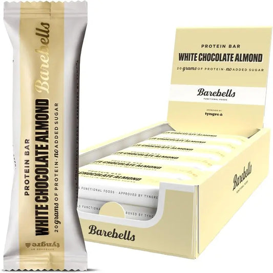 Barebells Pack Weiße Schokolade-Mandel, 12 Stück x 55 Gramm