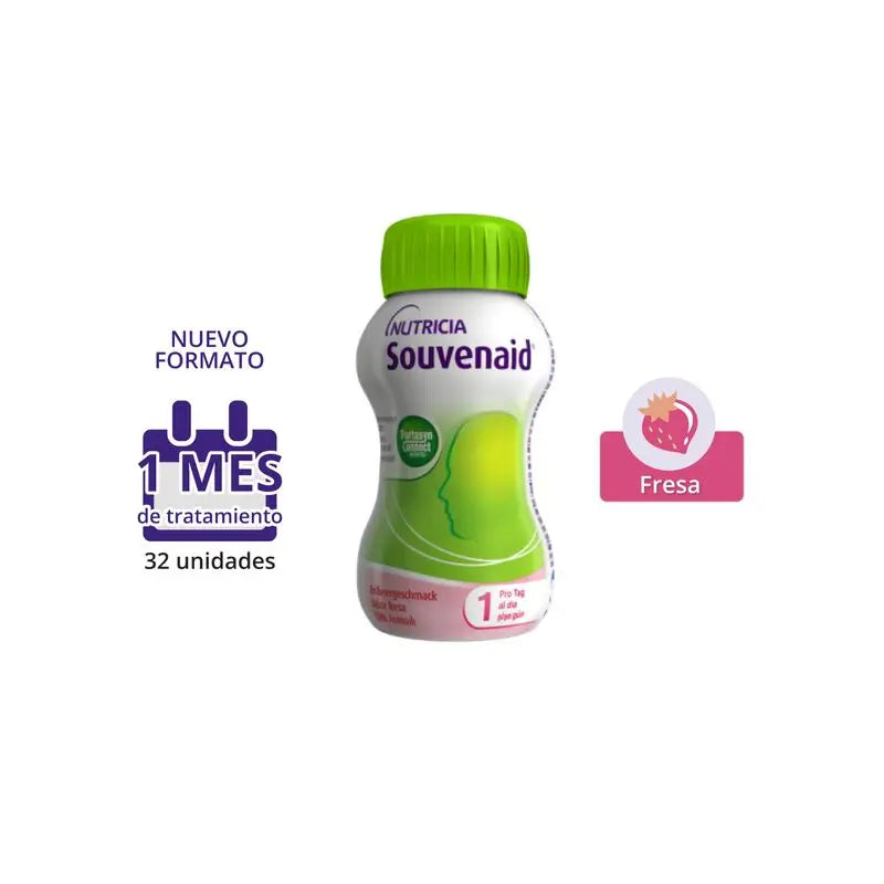 Nutricia Souvenaid Smoothies Erdbeergeschmack, 8 Einheiten x 125 ml
