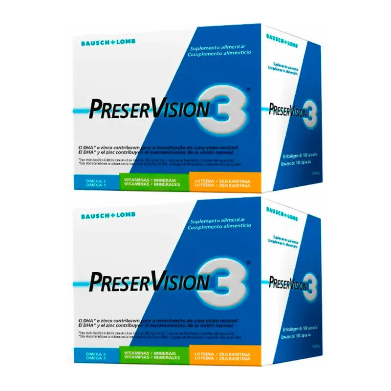 Bausch und Lomb Pack Preservision 3, 2 x 180 Kapseln