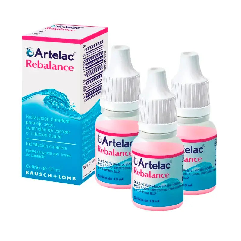 Bausch & Lomb Artelac Rebalance Sterile Augentropfen 3 x 10 ml