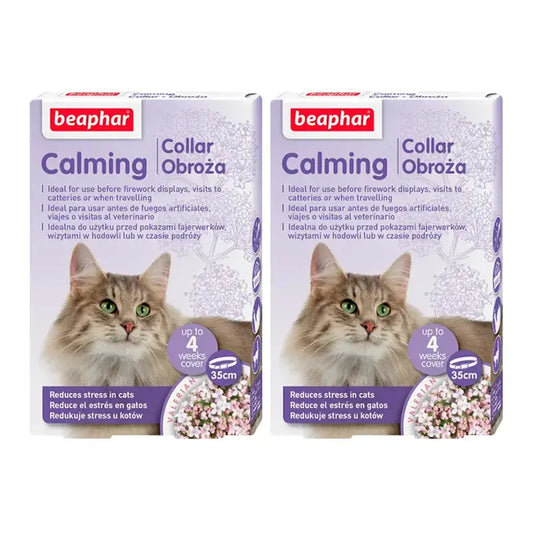 Beaphar Beruhigungshalsband für Katzen, Packung 2 x 35Cm