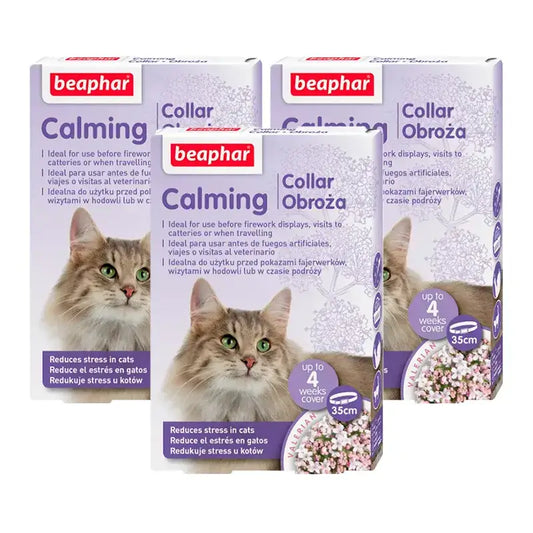 Beaphar Beruhigungshalsband für Katzen, Packung 3 x 35Cm