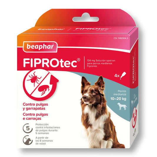 Beaphar Fiprotec Spot On Hund Med. 10-20Kg 4 Pip x 1.34 ml