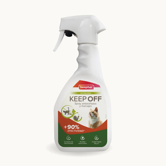 Beaphar Keep Off Outdoor Anti-Scratch & Marking Spray für Katzen, 500 ml