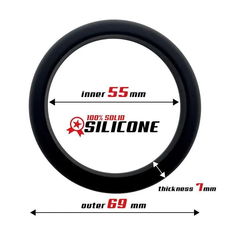 Beast Rings Solid Silikon Penis Ring 5.5 Cm Schwarz