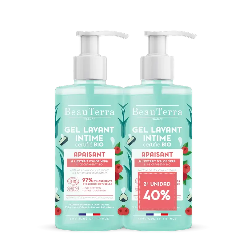 Beauterra Körperhygiene Duo Pack Beruhigendes Intimgel Bio 500 Ml 2. St. 40%.