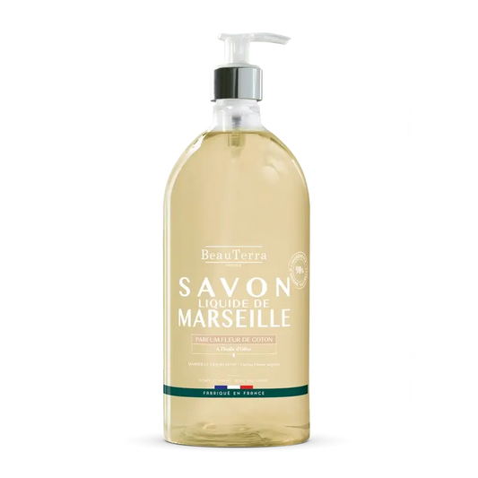 Beauterra Baumwollblüten-Seife Marseille , 1000 ml