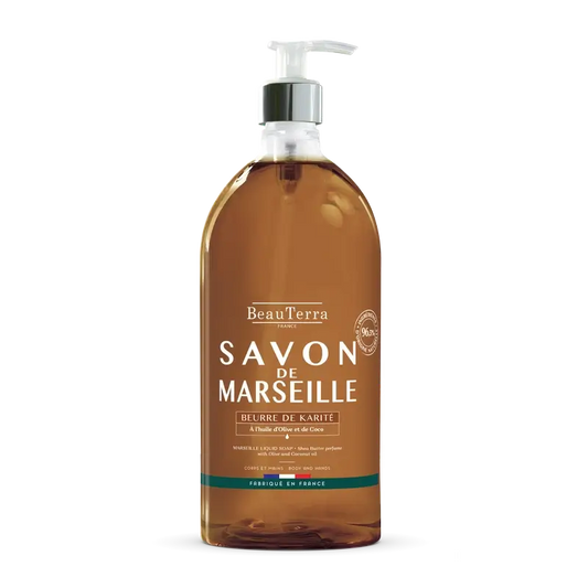 Beauterra Shea Butter Marseille Soap, 1000 ml