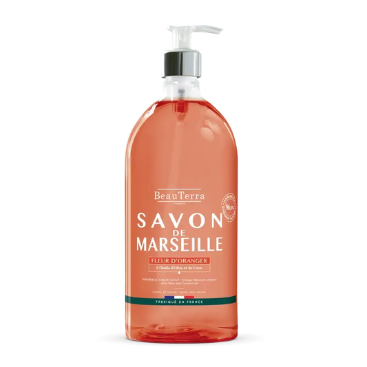 Beauterra Marseille-Seifen Marseille-Seife Orangenblüte , 1000 ml