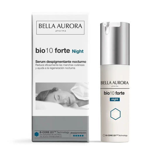 Bella Aurora Anti-Blemish Bio10 Forte Intensives Depigmentierungsserum für die Nacht, 30 ml