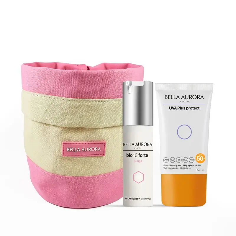 Bella Aurora Anti-Blemish Pack Bio10 Forte L-Tigo + Photoprotector Uva Plus + Geschenkset, 30 + 50 ml