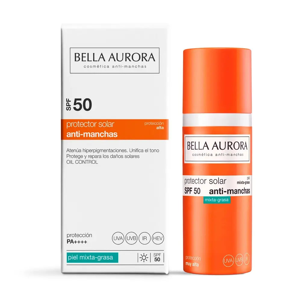 Bella Aurora Anti-Blemish Sunscreen Spf50, fettige Mischhaut, 50 ml