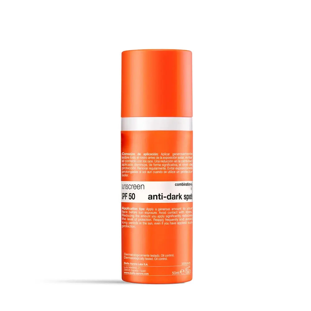 Bella Aurora Anti-Blemish Sunscreen Spf50, fettige Mischhaut, 50 ml