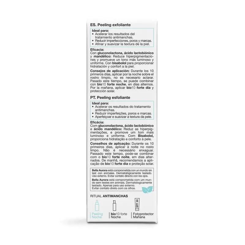 Bella Aurora Anti-Blemish Peeling Exfoliating Peel 10% Aha + Pha , 20 ml