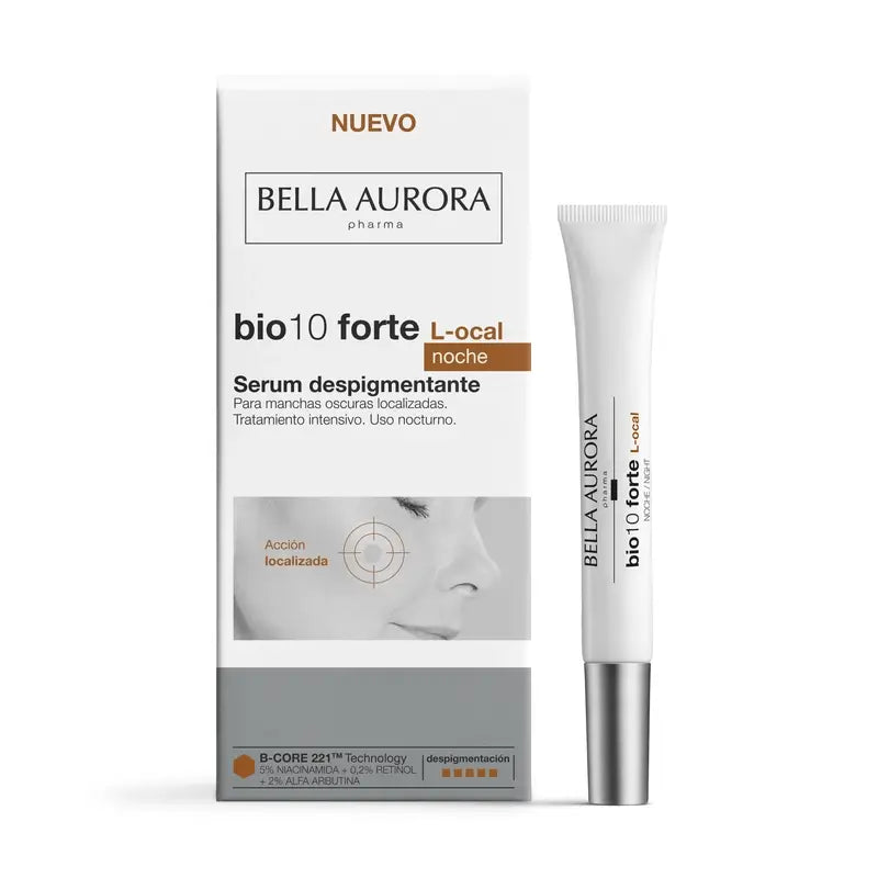 Bella Aurora Bio10 Forte L-Ocal Intensive Depigmentierungsbehandlung für die Nacht , 9 ml