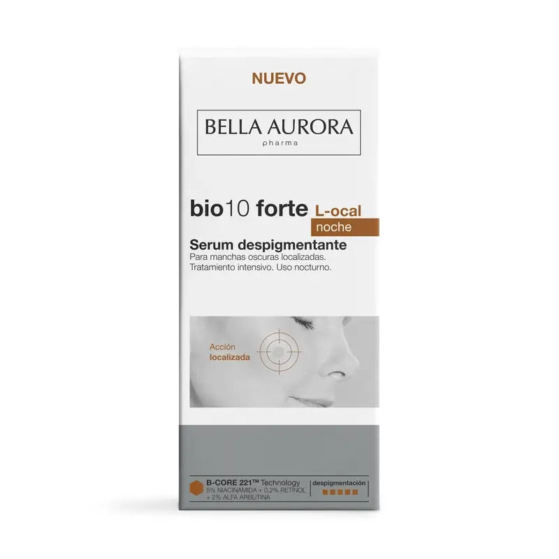 Bella Aurora Bio10 Forte L-Ocal Intensive Depigmentierungsbehandlung für die Nacht , 9 ml
