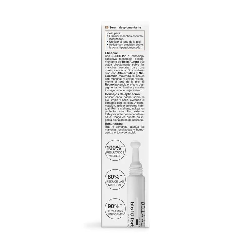 Bella Aurora Bio10 Forte L-Ocal Intensive Depigmentierungsbehandlung für die Nacht , 9 ml
