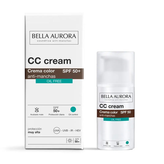 Bella Aurora Cc Creme Spf50+ Ölfrei , 30 ml.