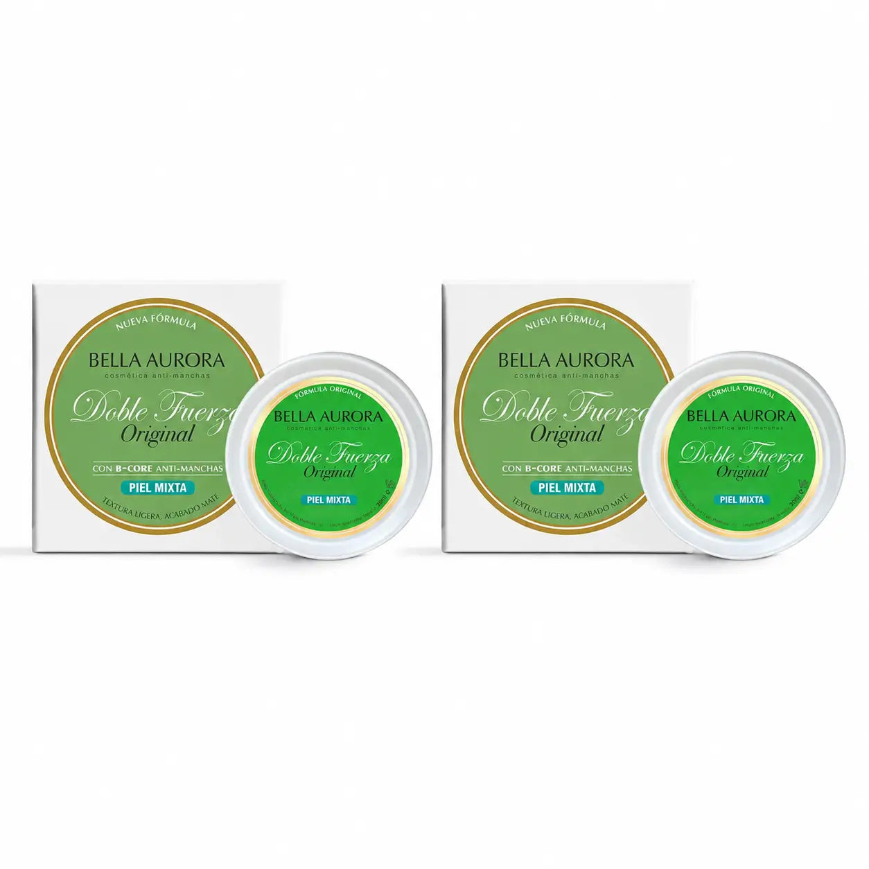 Bella Aurora Double Strength Matt Anti-Flecken für Mischhaut, 30 g, 2er-Pack
