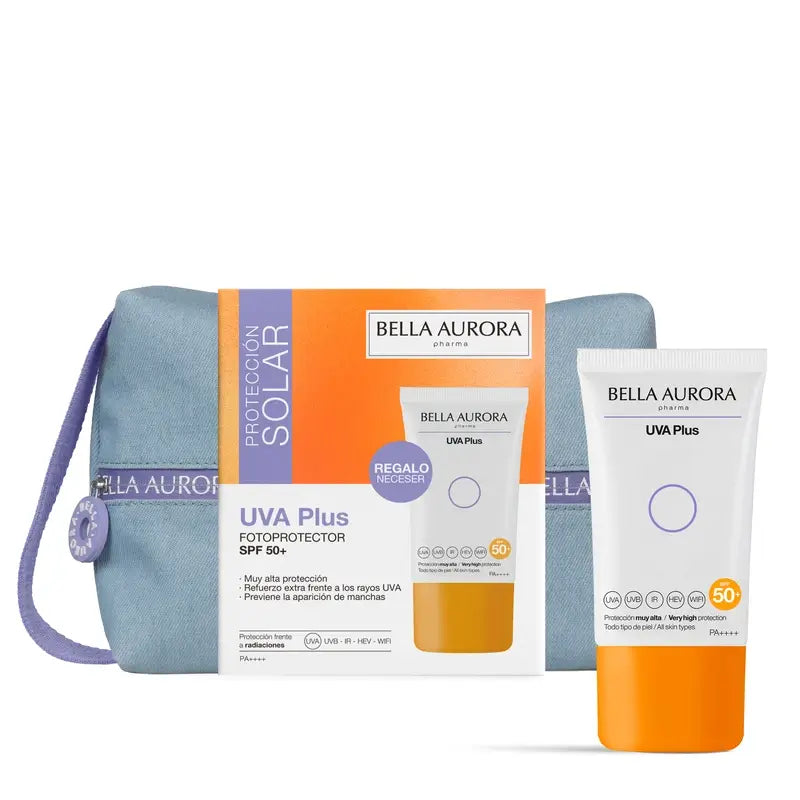 Bella Aurora Anti-Blemish Sonnenschutz Uva Plus Spf50+ + Jean Geschenkset, 50 ml