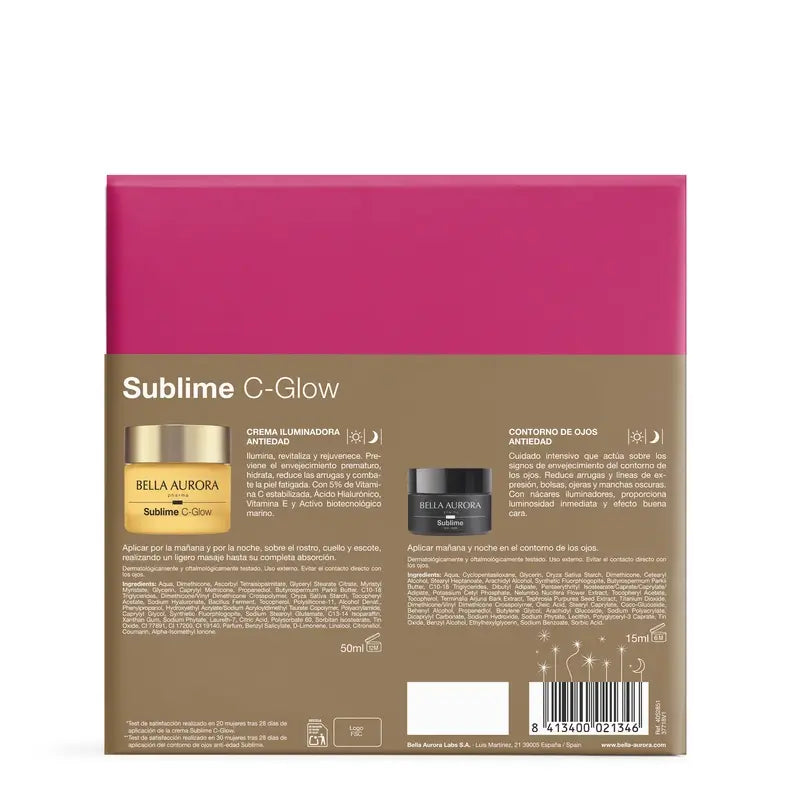 Bella Aurora Sublime Anti-Aging Illuminator Pack C-Glow + Augenkontur , 50 + 15 ml