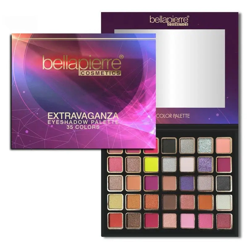 Bellapierre Cosmetics Extravaganza Lidschattenpalette, 35 Farben, 38 g