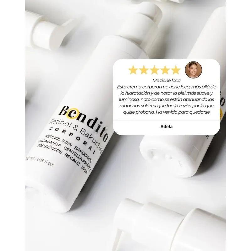 Bendito Retinol & Bakuchiol Körpercreme, Packung 2 x 200 ml
