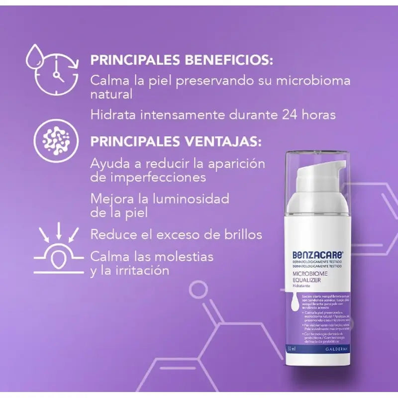 Benzacare Microbiome Equalizer Feuchtigkeitscreme, 50 ml