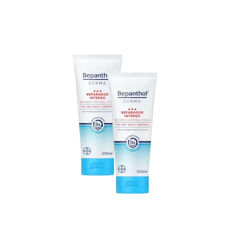 Bepanthol Derma Intensiv-Regenerationsbalsam für den Körper zur täglichen Anwendung, 2er-Pack à 200 ml