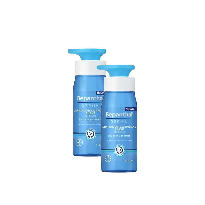 Bepanthol Derma Sanfter Körperreiniger, 2er-Pack à 400 ml
