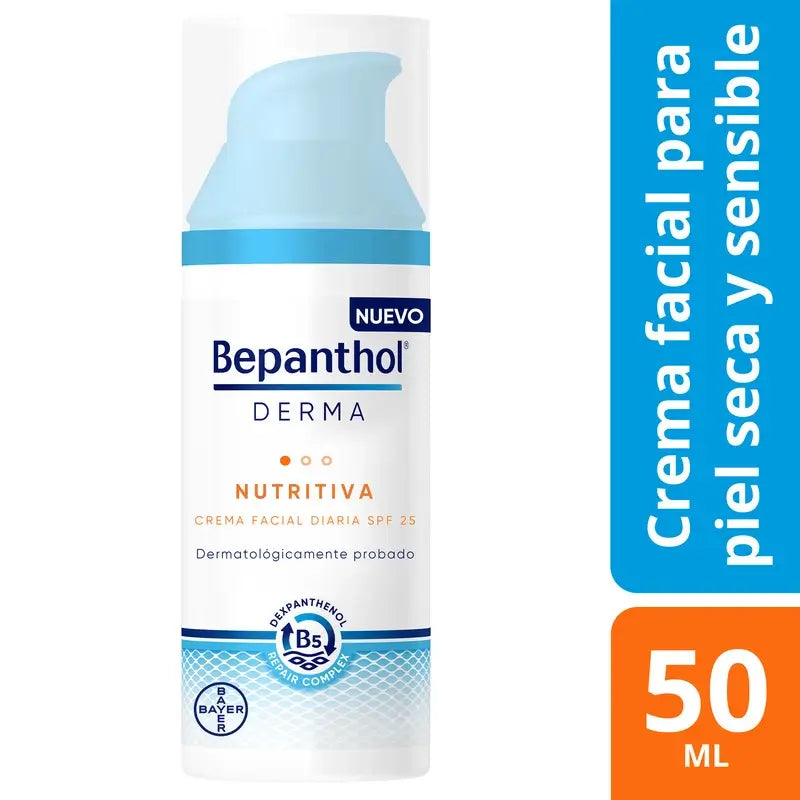 Bepanthol Derma Daily Nourishing Face Cream SPF25+, 50 ml