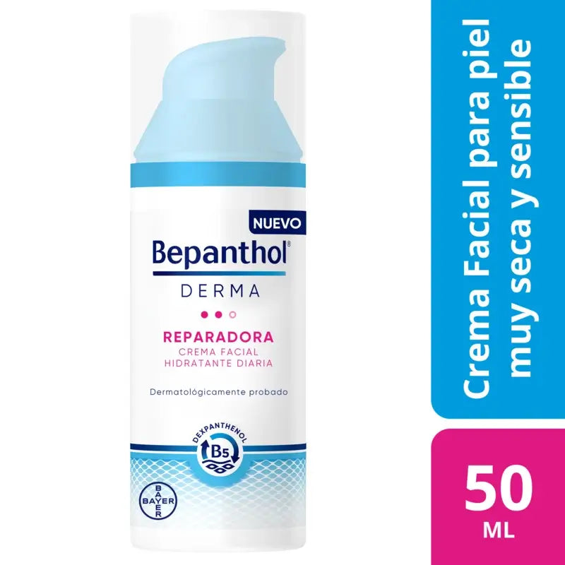 Bepanthol Derma Täglich feuchtigkeitsspendende, reparierende Gesichtscreme, 50 ml