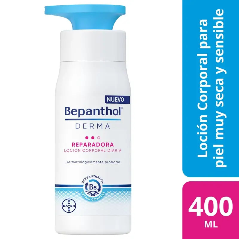 Bepanthol Derma Derma Daily Body Repair Lotion für empfindliche Haut, 400 ml