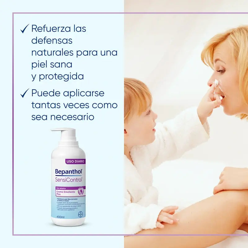 Bepanthol SensiControl Emollient Creme für atopische Hautreizungen, 400 ml