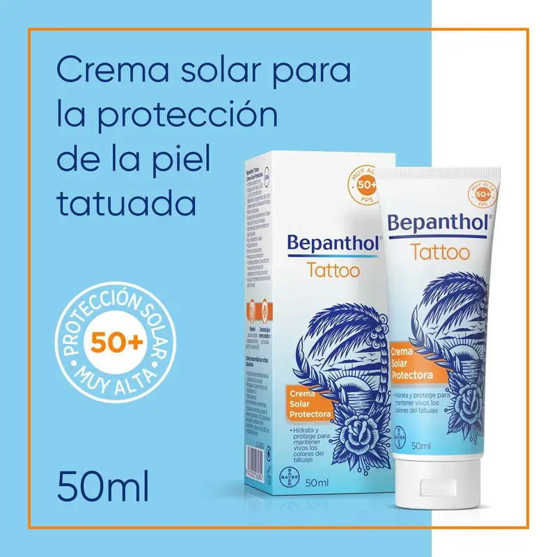 Bepanthol Tattoo-Sonnenschutz SPF50, 50 ml