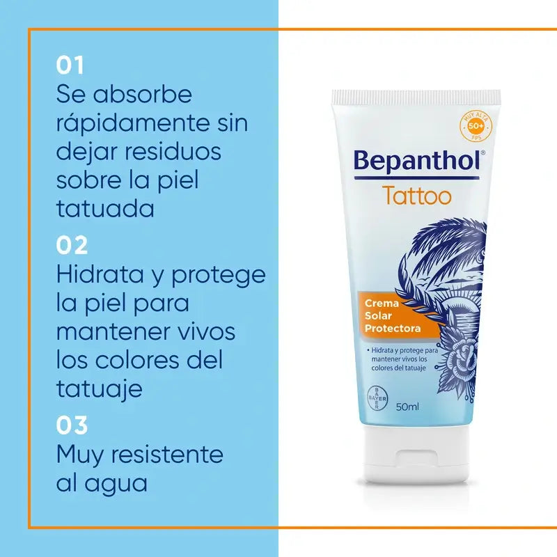 Bepanthol Tattoo-Sonnenschutz SPF50, 50 ml