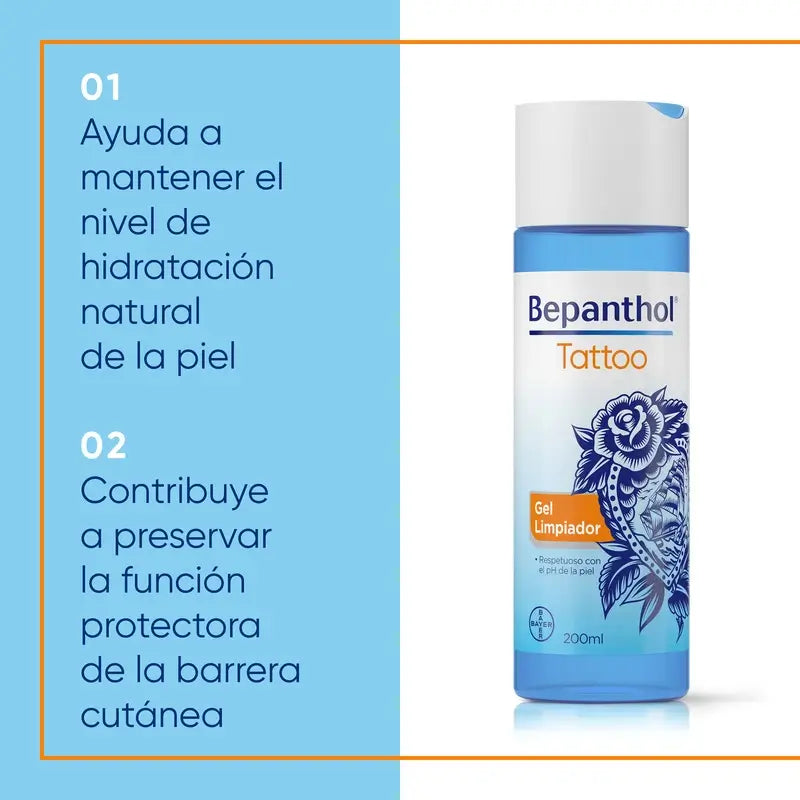 Bepanthol Tattoo-Reinigungsgel, 200 ml