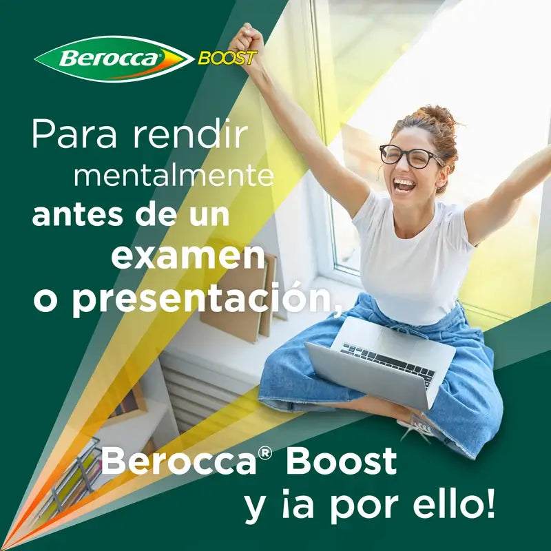 Berocca Boost Magnesium, Vitamine und Mineralien mit Guarana 15 Brausetabletten