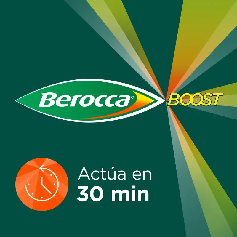 Berocca Boost Magnesium, Vitamine und Mineralien mit Guarana 15 Brausetabletten
