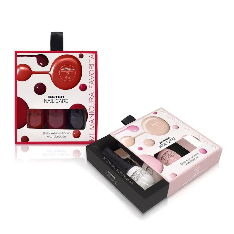 Beter Nagelpflege Pack 3X Maniküre Nagellack Red Lover