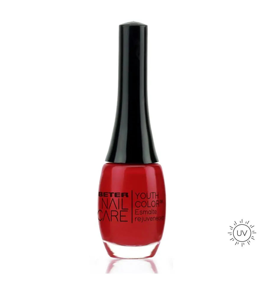 Beter Nail Care Youth Colour 066 Rejuvenating Nail Polish Almost Red Light